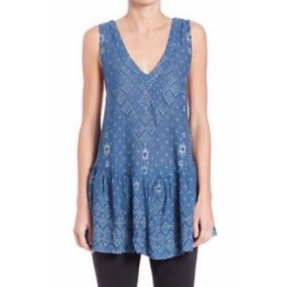 Free People Intimately Say It With A Layer Tunic Top Medium